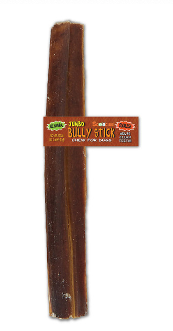 12 Inch Bully Stick With Scoochie Cigar Band/UPC