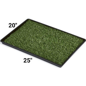 Mr. Peanut's Potty Place - Artificial Grass Puppy Pad for Dogs and Small Pets – Portable Training Pad with Tray