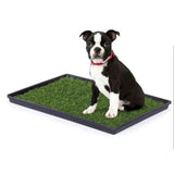 Mr. Peanut's Potty Place - Artificial Grass Puppy Pad for Dogs and Small Pets – Portable Training Pad with Tray