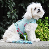 Cool Mesh Dog Harness with Leash - Surfboards and Palms