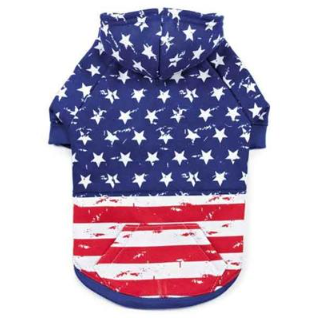 Distressed-Look American Flag Hoodies