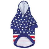 Distressed-Look American Flag Hoodies