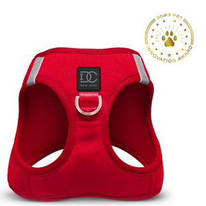 Luxe No-Pull Step-In Dog Harness - Red