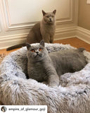 Mr. Peanut's 23" OrthoPlush® Pet Bed - Gray Two Tone