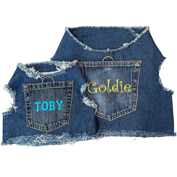 Personalized Denim Harness