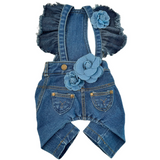 Denim Rose Overalls