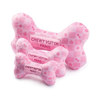 Pink Checker Chewy Vuiton Bone