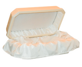 Platinum Pet Casket, Almond with Cream