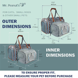 Mr. Peanut's Gold Series Standard Size Airline Compliant Expandable Pet Carrier - Prints Edition