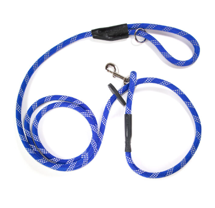 Reflective Combination Harness/Leash - Electric Blue