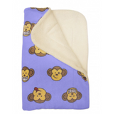 Double Layered Silly Monkey Fleece/Ultra-Plush Blanket - Lavender