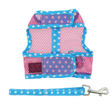 Cool Mesh Dog Harness Under the Sea Collection - Pink and Blue Flip Flop