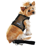 Cool Mesh Dog Harness Under the Sea Collection - Solid Black