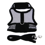 Cool Mesh Dog Harness Under the Sea Collection - Solid Black