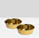 Bronze Double Bowl Pet Feeder | Options