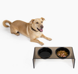 Bronze Double Bowl Pet Feeder | Options