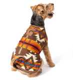 Brown Southwest Dog Blanket Coat