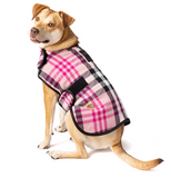 Pink Plaid Blanket Dog Coat