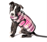 Pink Plaid Blanket Dog Coat