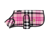 Pink Plaid Blanket Dog Coat