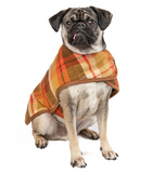 Rust Plaid Dog Coat