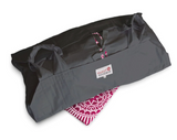 Sweet Goodbye Cocoon® Eco-Friendly Soft Pet Casket - Burial & Cremation Ceremony Kit (Classic Cotton) - Black/Pink