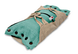 Sweet Goodbye Cocoon® Eco-Friendly Soft Pet Casket - Burial & Cremation Ceremony Kit (Premium Wool) - Aqua