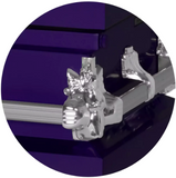 Steel Pet Casket - Purple