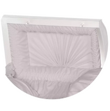 Steel Pet Casket - White & Silver (Pink interior)