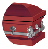 Steel Pet Casket - Red