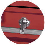 Steel Pet Casket - Red