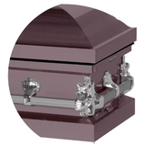 Steel Pet Casket - Orchid (Pink Interior)