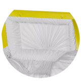 Steel Pet Casket - Bright Yellow (White interior)