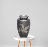 Brass Pet Urn - American Pride - Gun Metal