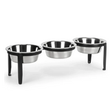 Vision Triple Bowl Dog Diner - Black