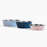 Clear Double Pet Bowl Feeder with 2 Tone Bowls | Options