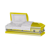 Steel Pet Casket - Bright Yellow