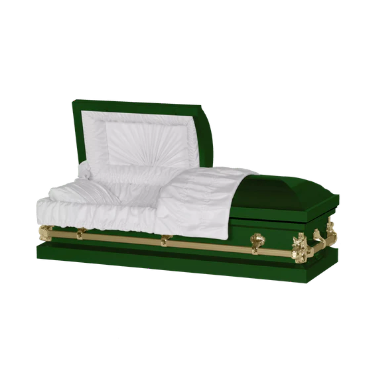 Steel Pet Casket - Green