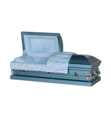 Steel Pet Casket - Light Blue