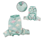 Ultra Plush Fluffy Clouds Front Sleeveless Pajamas