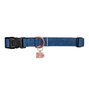 Luxe Dog Collar - Denim