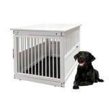 Wooden End Table Crate ~ White - Le Pet Luxe