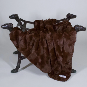 Luxe Dog Blanket ~ Chocolate - Le Pet Luxe