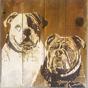 Signed in Wood ~ Daisy & Teddy