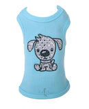 Doggie Dog Tank ~ Blue - Le Pet Luxe