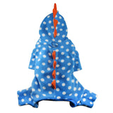 Polka Dots DINO Fleece Hooded Bodysuit/Pajamas