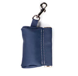 Leather Poop Bag Pouch - Green