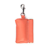 Leather Poop Bag Pouch - Brown