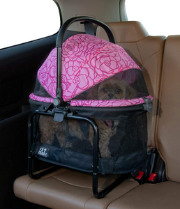 View 360 Booster Travel System ~ Silver Pearl - Le Pet Luxe