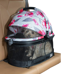 View 360 Pet Carrier ~ Floral - Le Pet Luxe